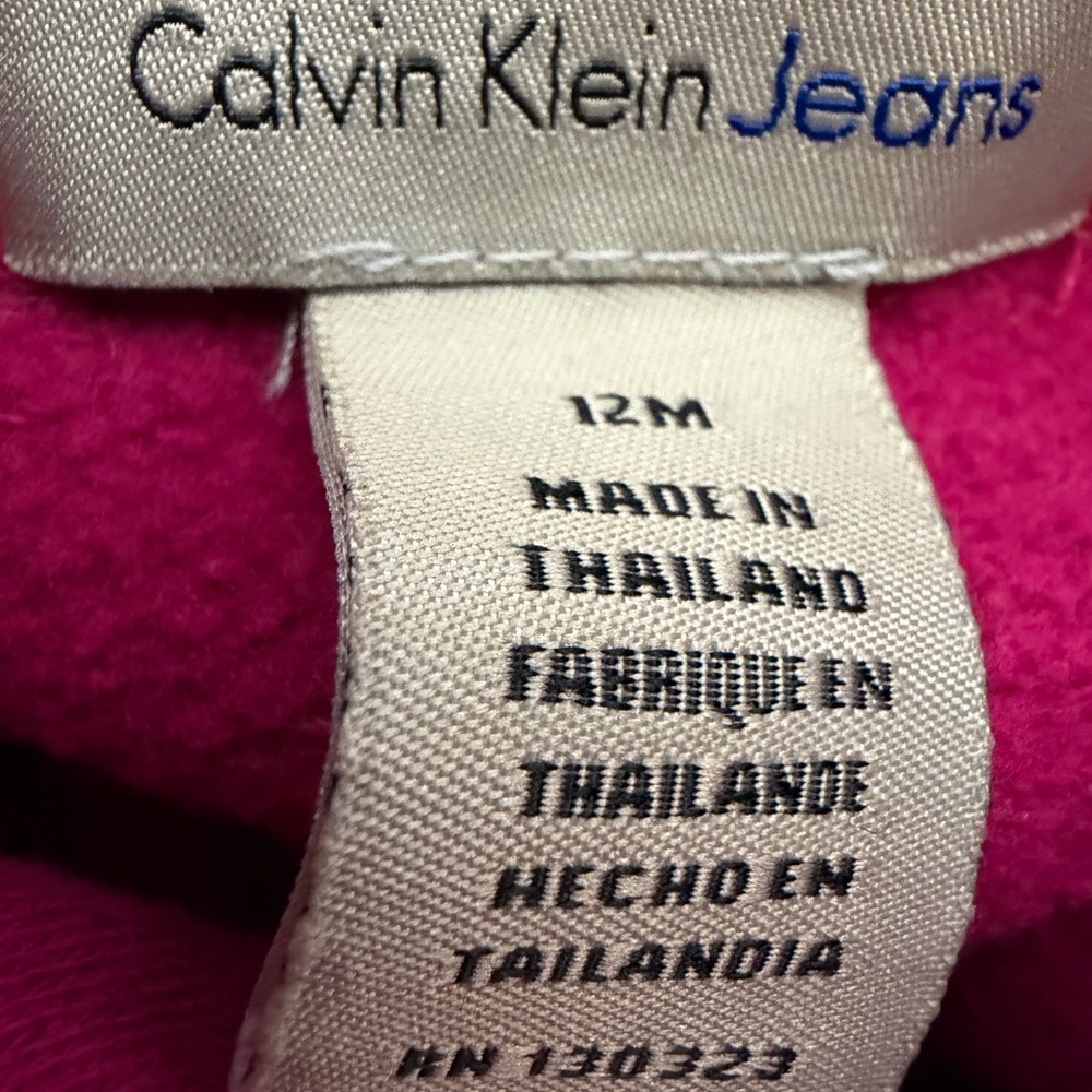 Calvin Klein Jeans Baby Girls Pink Ruffle Button Front Coat - Picture 6 of 7